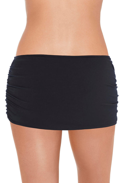 MagicSuit Solids Shirred Skirt Swim Bottom